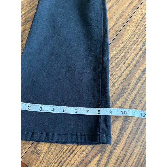 Jordache stretch woman’s black jeans boot cut bell bottom size 11/12 - Picture 9 of 9